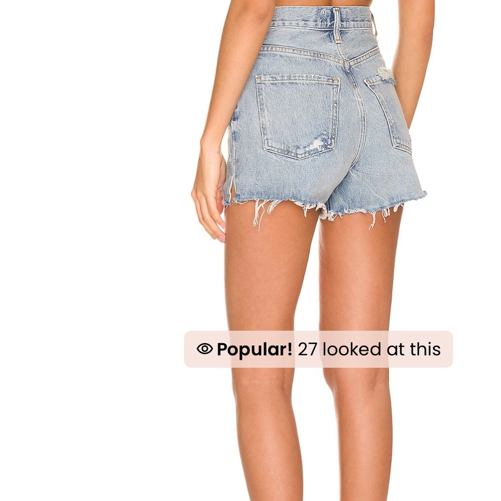 Agolde Parker distressed denim shorts